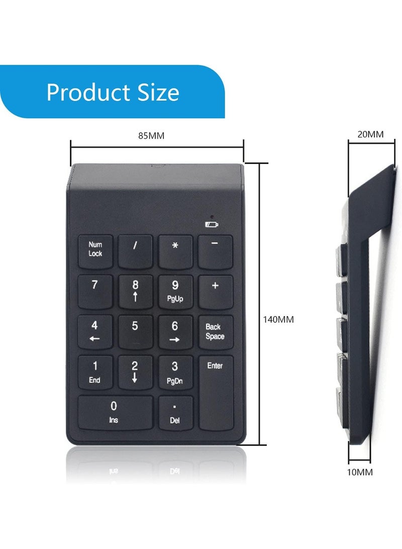 بوينت لوحة مفاتيح رقمية لاسلكية فائقة النحافة مزودة بقفل رقمي - محمولة وسهلة الاستخدام - Image 2