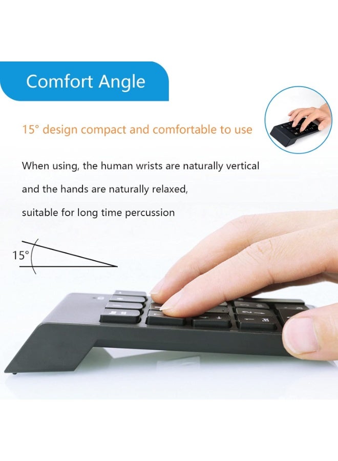 بوينت لوحة مفاتيح رقمية لاسلكية فائقة النحافة مزودة بقفل رقمي - محمولة وسهلة الاستخدام - Image 4