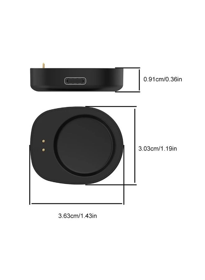 AKSONZ Portable Magnetic Wireless Charger Converter for Amazfit Balance A2286 – Fast Charging Adapter Dock & Replacement USB Charging Cradle for Smartwatches - Image 2