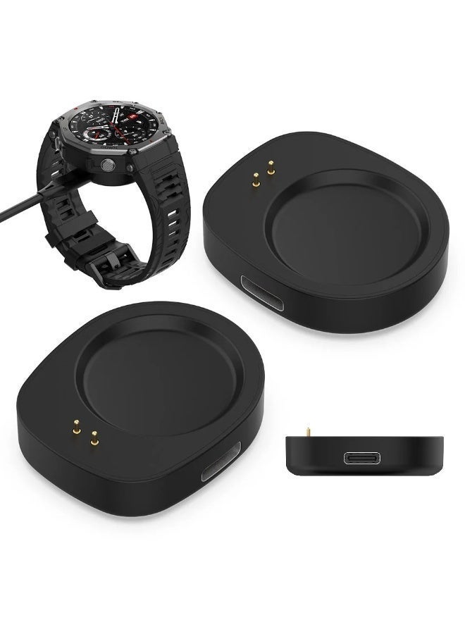 AKSONZ Portable Magnetic Wireless Charger Converter for Amazfit Balance A2286 – Fast Charging Adapter Dock & Replacement USB Charging Cradle for Smartwatches - Image 3