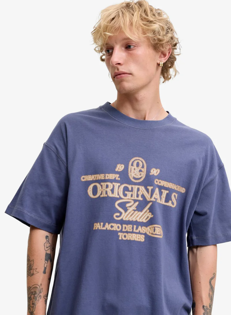 JACK & JONES  Graphic Crew Neck T-Shirt for Men | Best Price UAE
