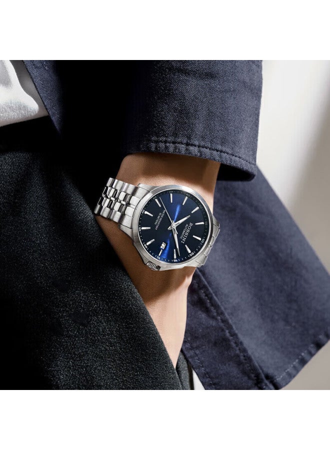 Rossini Men'S Watch Birthday Gift Luminous Waterproof Mechanical Men'S Watch Steel Strap 5200005 - Image 4