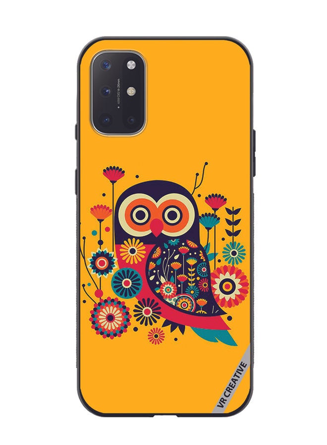 VR CREATIVE Protective Case Cover For OnePlus 8T Owl Illustrate Design Multicolour - Image 1