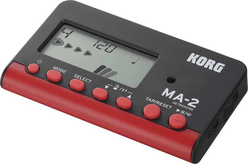 Korg MA-2-BKRD LCD Pocket Digital Metronome - Black & Red - Image 1