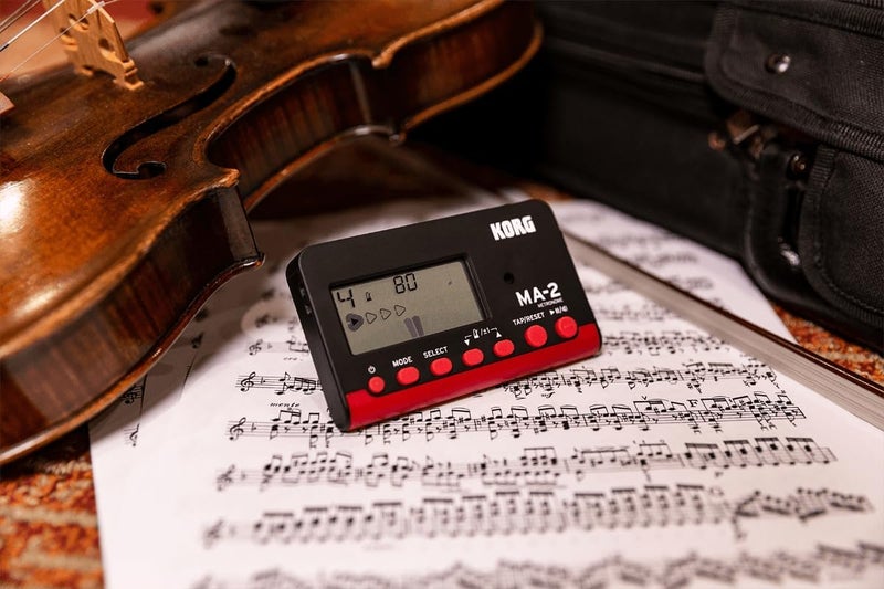 Korg MA-2-BKRD LCD Pocket Digital Metronome - Black & Red - Image 5