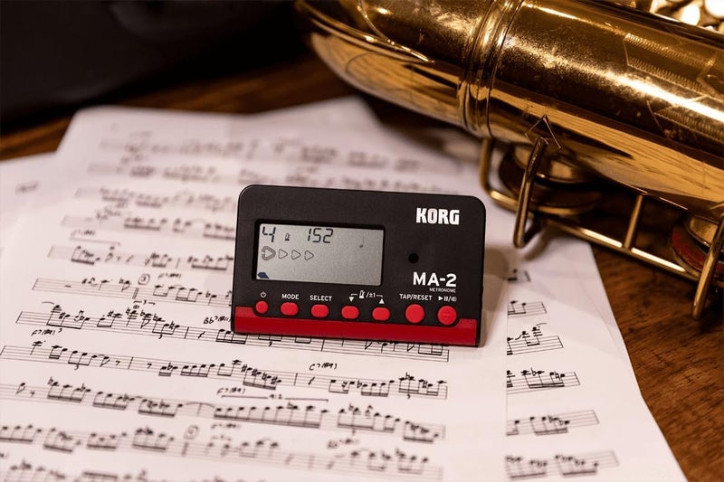 Korg MA-2-BKRD LCD Pocket Digital Metronome - Black & Red - Image 4