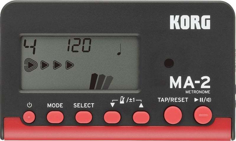 Korg MA-2-BKRD LCD Pocket Digital Metronome - Black & Red - Image 2