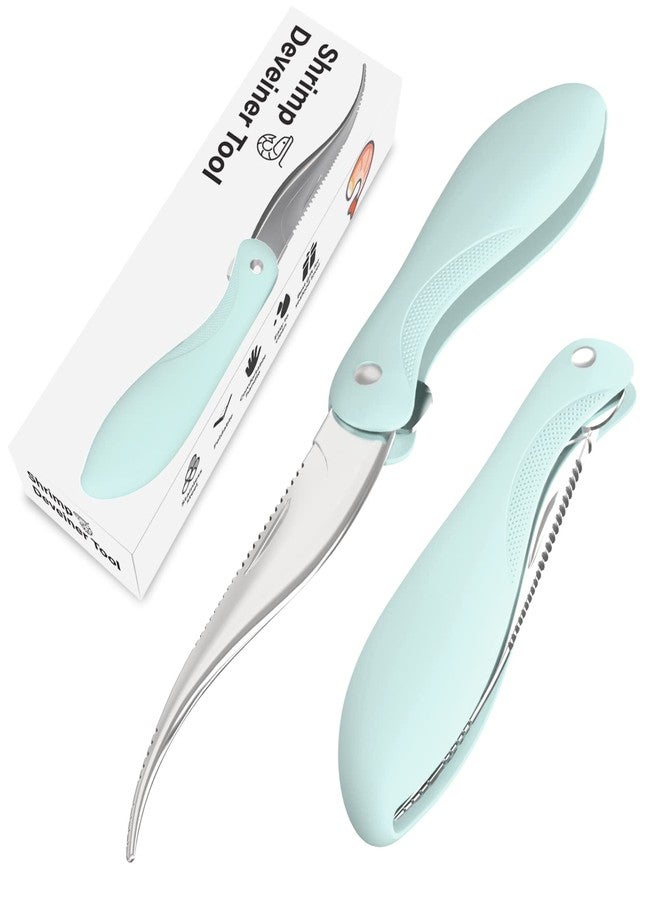 Luvan Shrimp Deveining Tool,Shrimp Deveiner with Sharp Stainless Steel Blade and Non-slip Handle,Shrimp Peeling Tool,Essential Tool for Home Kitchen (1 piece) - Image 1