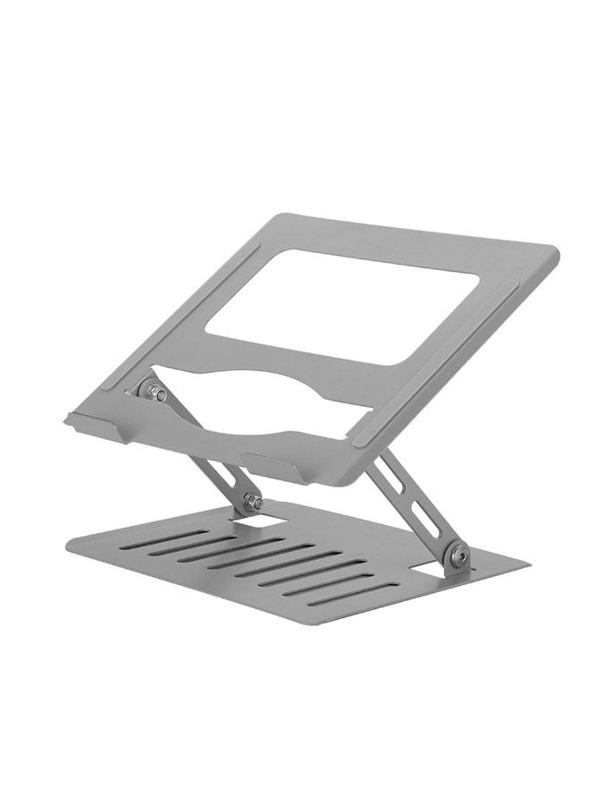 General Ergonomic Laptop Stand, Metal Hinged Laptop Stand 10-17 Inch, Portable Foldable Tablet Cooling Rack  - Image 1