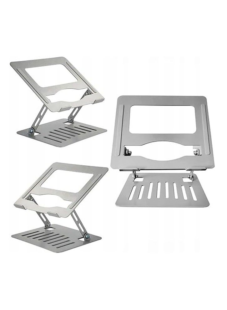 General Ergonomic Laptop Stand, Metal Hinged Laptop Stand 10-17 Inch, Portable Foldable Tablet Cooling Rack  - Image 2