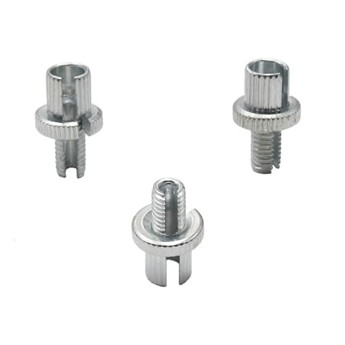 YD-PS001 YDPS001 3X Universal Metric Motorcycle ATV Clutch Brake Cable Adjuster Nut M8 8mm x 125mm Silver - Image 3