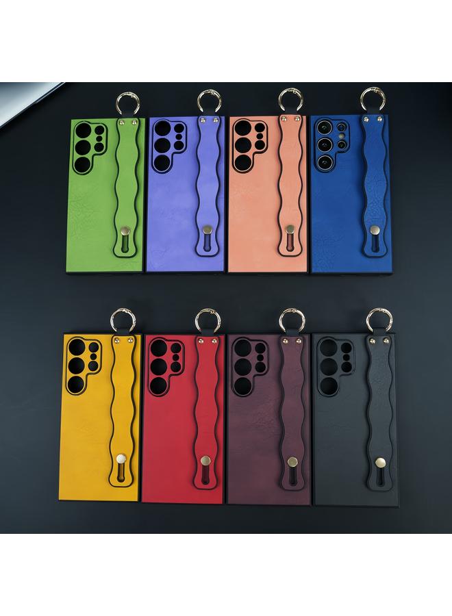 اس-توب جراب لهاتف Samsung Galaxy S24+ 5G مع حامل سوار معصم مموج من مادة TPU - Image 2