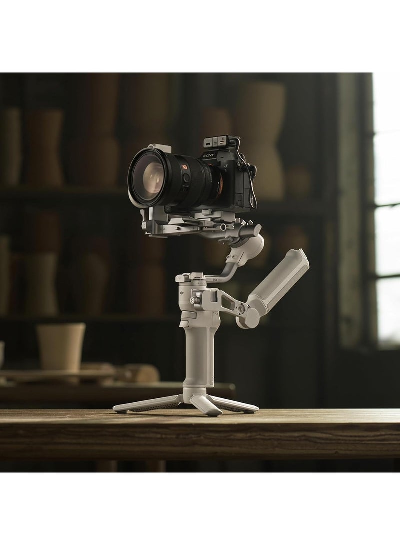 RS 4 Mini Combo, Gimbal Stabilizer for Camera Canon/Sony/Panasonic/Nikon/Fujifilm, Auto Axis Locks, Intelligent Tracking, 2kg/4.4lbs Payload, Camera Gimbal, Briefcase Handle