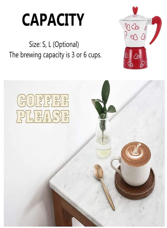 ASHATA Classic Italian Stovetop Espresso Maker, Aluminum Espresso Maker, for Home or Office Making Delicious Coffee, Easy to Operate & Quick Cleanup Pot, Makes Pot 3 Cups - Image 3