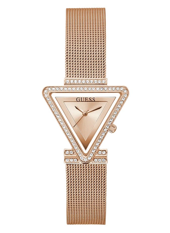 Guess Women's Rose Gold Analog Stainless Steel Strap Watch - GW0508L3 - Image 1