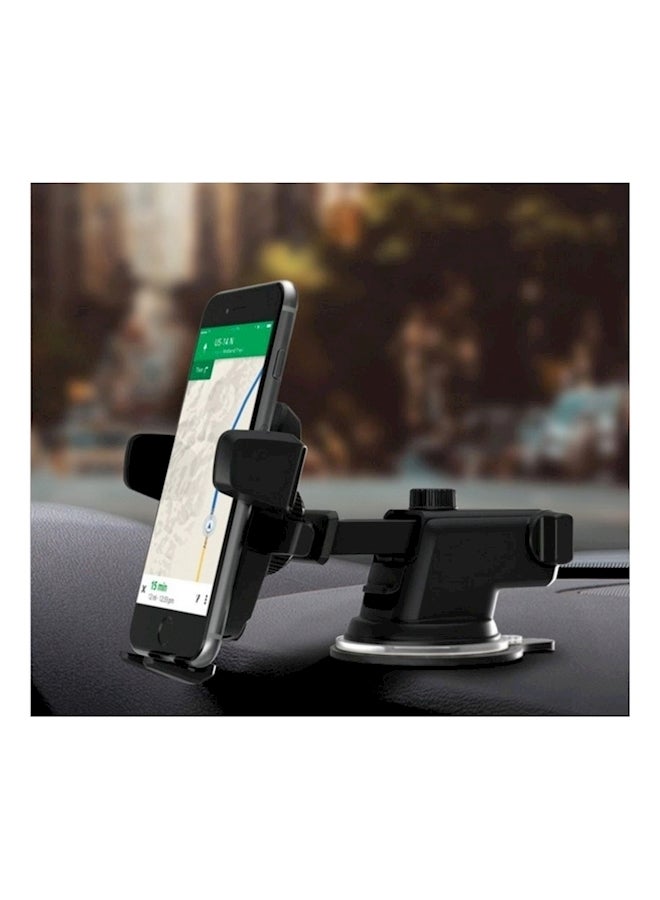 Easy One Touch Mobile Holder For Cars Black/Silver  - Image 2