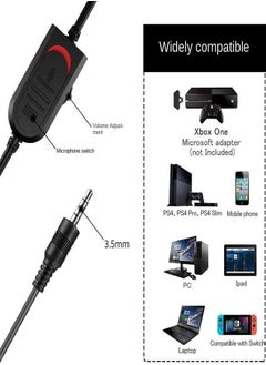 AMTCO Universal Over-Ear Gaming Wired Headphones With Mic For PS4 /PS5/XOne/XSeries/NSwitch/PC  - Image 4
