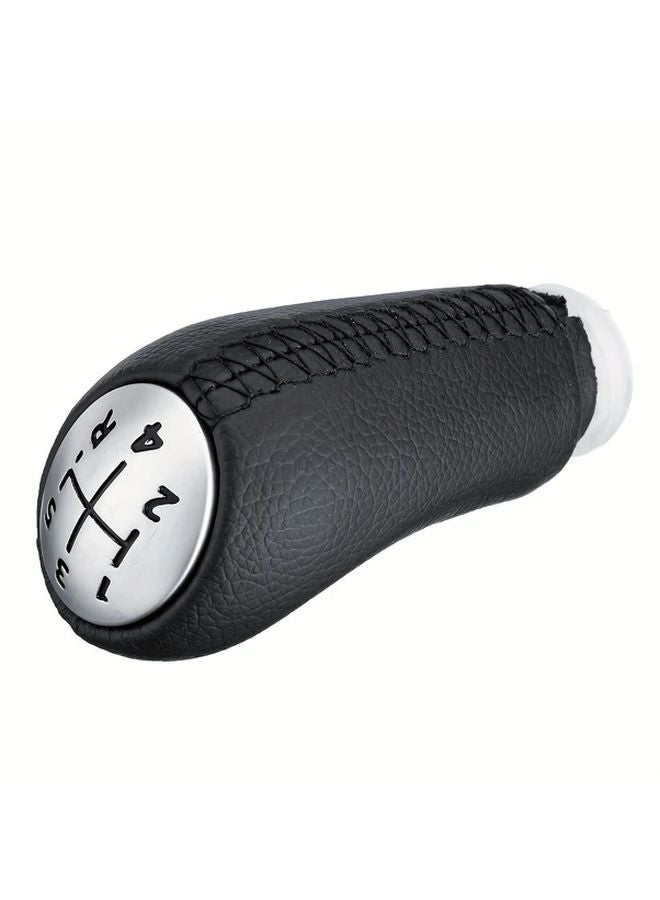 Premium PU Leather Gear Shift Knob For Renault Laguna Megane II Clio III Kangoo Black Braided - Image 4