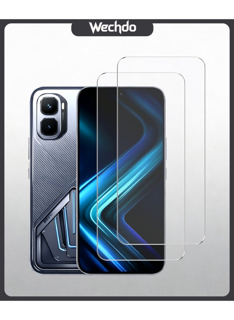 2 Pack for Infinix GT 50 Pro Premium Tempered Glass Screen Protector, with 9H Hardness, Anti-Fingerprint, Anti-Shatter, Bubble-Free & Easy Installation