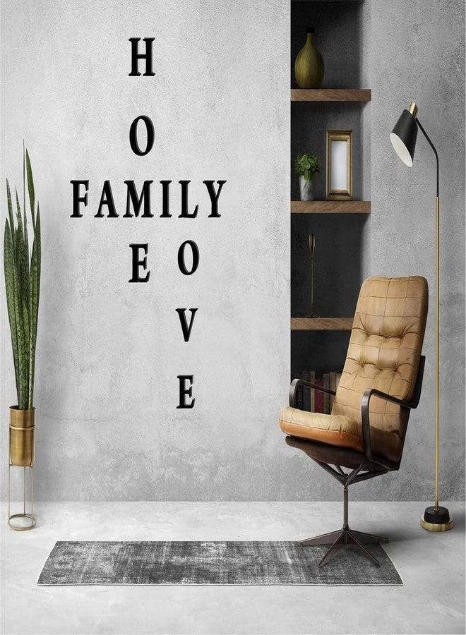 Wallcano Black MDF Unfinished Wooden Alphabets Letters Cutouts Big Size for Wall Decoration Decor Walls Hanging Large for Birthday Family Wedding Anniversary Art Craft Letter 6 inch (1) - Image 2