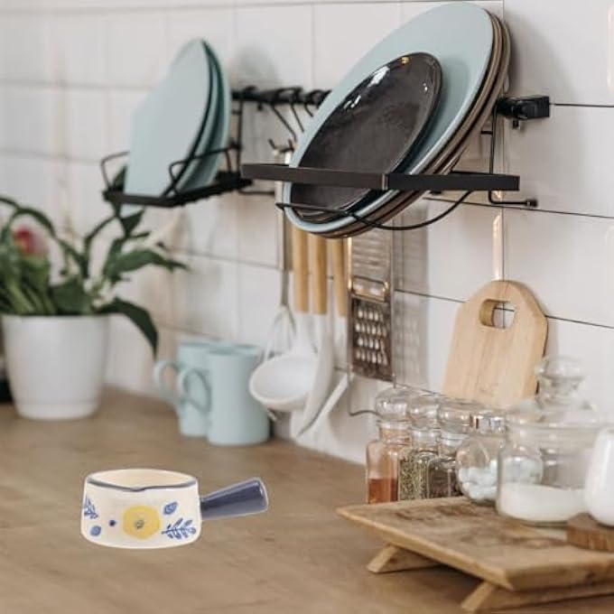 Alipis Ceramic Sauce Cup With Single Handle Heatproof Mini Pan For Sauces Condiments Side Dishes Easy To Clean Kitchen Accessory 35 Inch By 24 Inch - Image 4