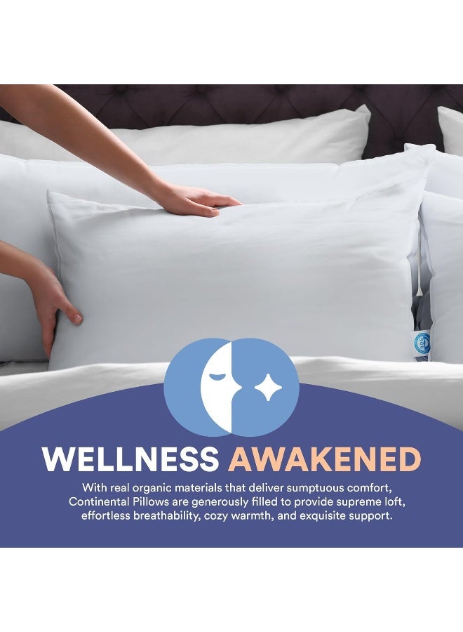 Continental Bedding Continental Bedding Soft White Goose Down Pillow RDS Certified Cotton Pillow USA Made Soft Down Pillows for Sleeping  - Image 5