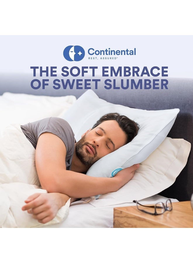 Continental Bedding Continental Bedding Soft White Goose Down Pillow RDS Certified Cotton Pillow USA Made Soft Down Pillows for Sleeping  - Image 4