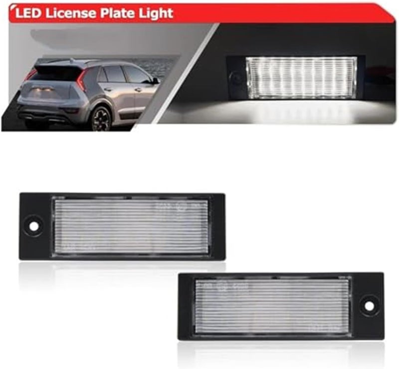 Wivplex Full White License Plate Lights for Kia Niro and Forte Sedan - Image 2