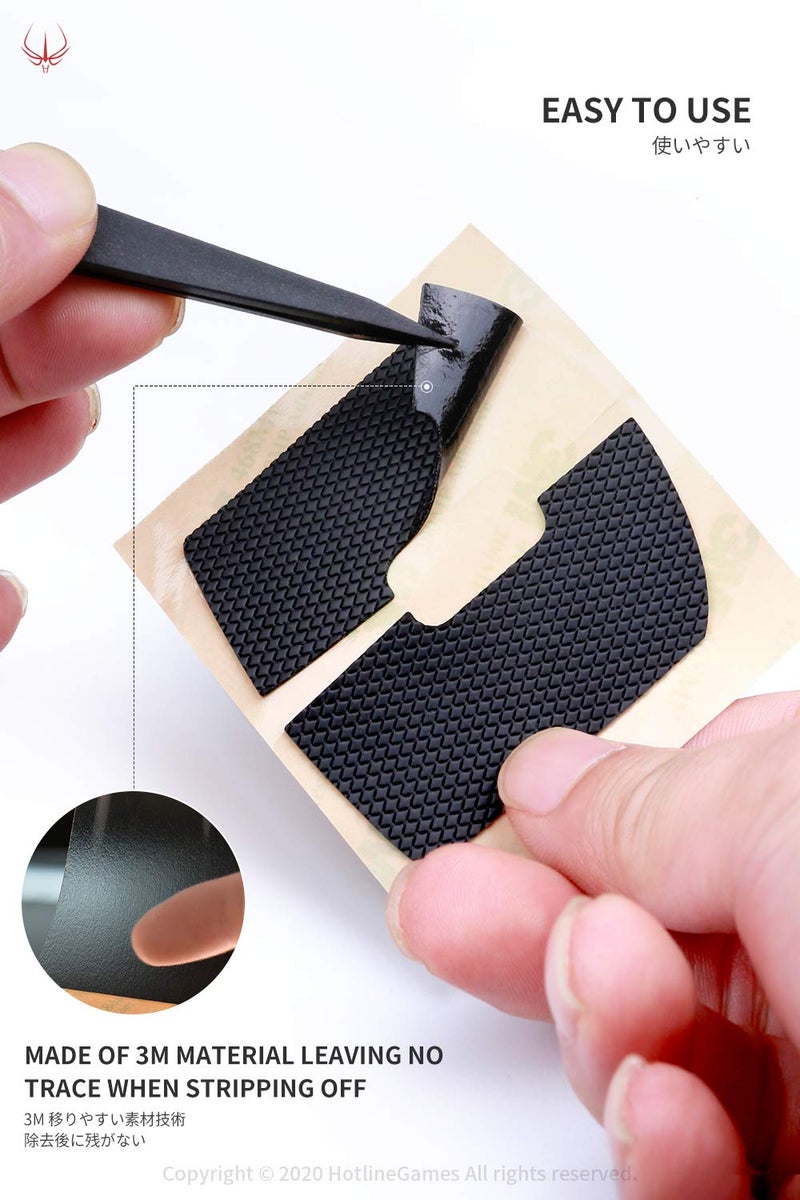 HOTLINE GAMES [Grip Upgrade] Hotline Games 2.0 Plus Mouse Anti Slip Grip Tape Compatible with Model O/Model O Wireless Gaming Mouse Skins,Sweat Resistant,Cut to Fit,Easy to Apply,Professional Mice Upgrade - Image 5