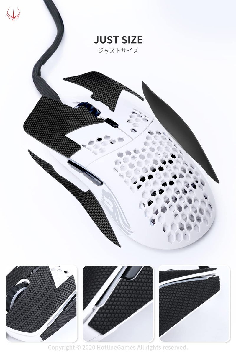 HOTLINE GAMES [Grip Upgrade] Hotline Games 2.0 Plus Mouse Anti Slip Grip Tape Compatible with Model O/Model O Wireless Gaming Mouse Skins,Sweat Resistant,Cut to Fit,Easy to Apply,Professional Mice Upgrade - Image 3