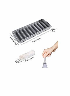 Y&D 2 PCS Narrow Ice Stick Cube Trays, Long Tray Silicone with Lid, Rectangular Stick, Reusable, Flexible, Easy Release, Ideal for Sports and Water Bottles, Juice Parties  - Image 3