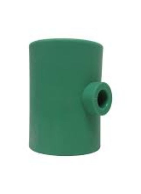 KNP Reducer Tee PPR Pipe Fitting (110MM X 63MM X 110MM) is a specialized pipe fitting used to connect three pipes of different sizes in a T-shaped configuration.