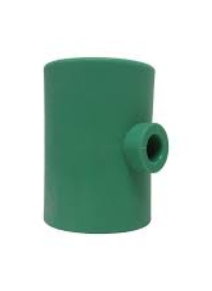 KNP - KNP Reducer Tee PPR Pipe Fitting (110MM X 63MM X 110MM) is a specialized pipe fitting used to connect three pipes of different sizes in a T-shaped configuration. - Image 1