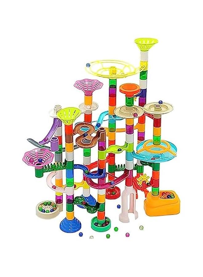 HOOKOR 150pcs Marble Run Track Toy for Kids Ages 4-8-12 Sturdy Building Toys Kids Games Amazing Fun Toy For Boys Girls Gifts  - Image 1