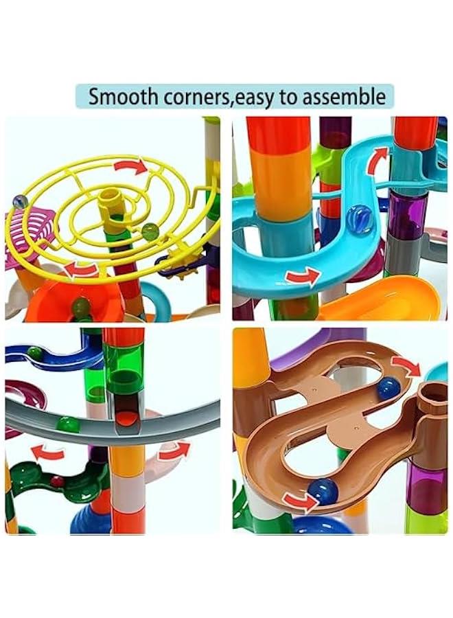 HOOKOR 150pcs Marble Run Track Toy for Kids Ages 4-8-12 Sturdy Building Toys Kids Games Amazing Fun Toy For Boys Girls Gifts  - Image 4