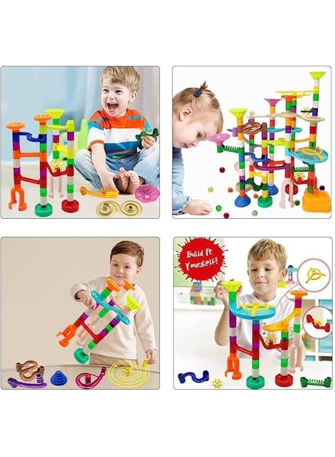 HOOKOR 150pcs Marble Run Track Toy for Kids Ages 4-8-12 Sturdy Building Toys Kids Games Amazing Fun Toy For Boys Girls Gifts  - Image 5