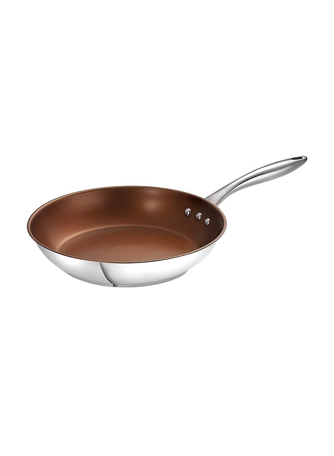 Ozeri 12" (30 cm) Stainless Steel Pan by Ozeri with ETERNA, a 100% PFOA and APEO-Free Non-Stick Coating - Image 1