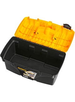 MANO CLASSIC TOOLBOXES WITH FLAT LID 18" - ‎25 x 43.2 x 23.8 cm, Polypropylene, Black/Orange  - Image 3