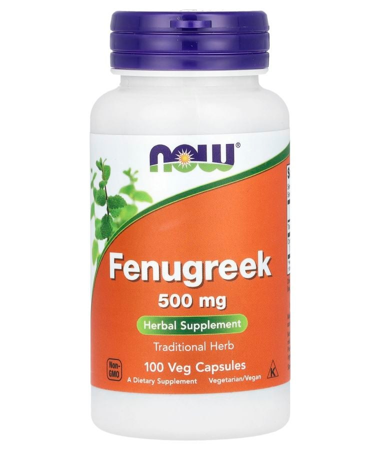 now Fenugreek  500 mg 100 Veg Capsules