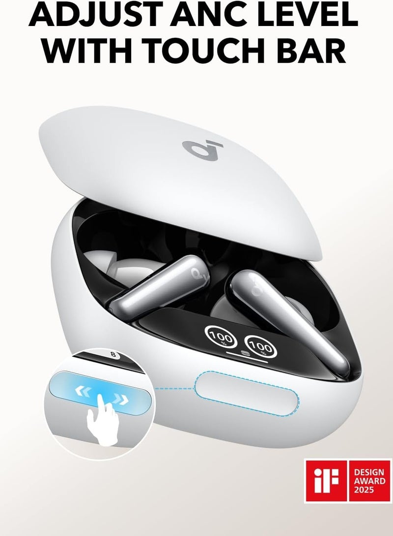 AnkerMake سماعة Liberty 4 Pro - إلغاء ضوضاء ذكي وصوت نقي Hi-Res مع شاشة بالعلبة للتحكّم السريع وعمر بطارية حتى 40 ساعة - Image 2