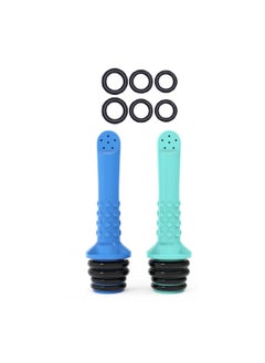 2 Pcs Portable Bidet for Toilet Universal Travel Bidet Spray for Pregnant Woman Baby Wholesome Health Personal Hand Wash Pump for Hemorrhoids Outdoor Hotel Blue Green