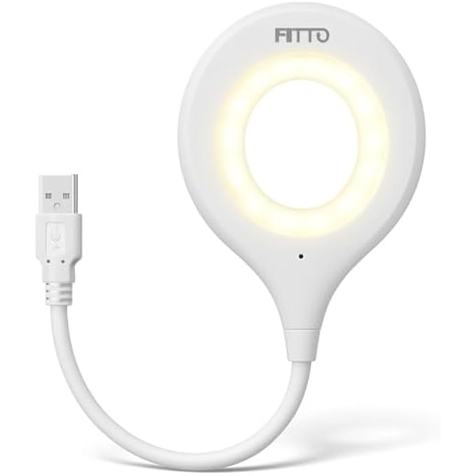 FITTO USB LED TABLE LAMP WITH INTELLIGENT VOICE CONTROL, ADJUSTABLE PORTABLE NIGHT LIGHT FOR HOME, OFFICE, TRAVEL, AND CAMPING - Image 1