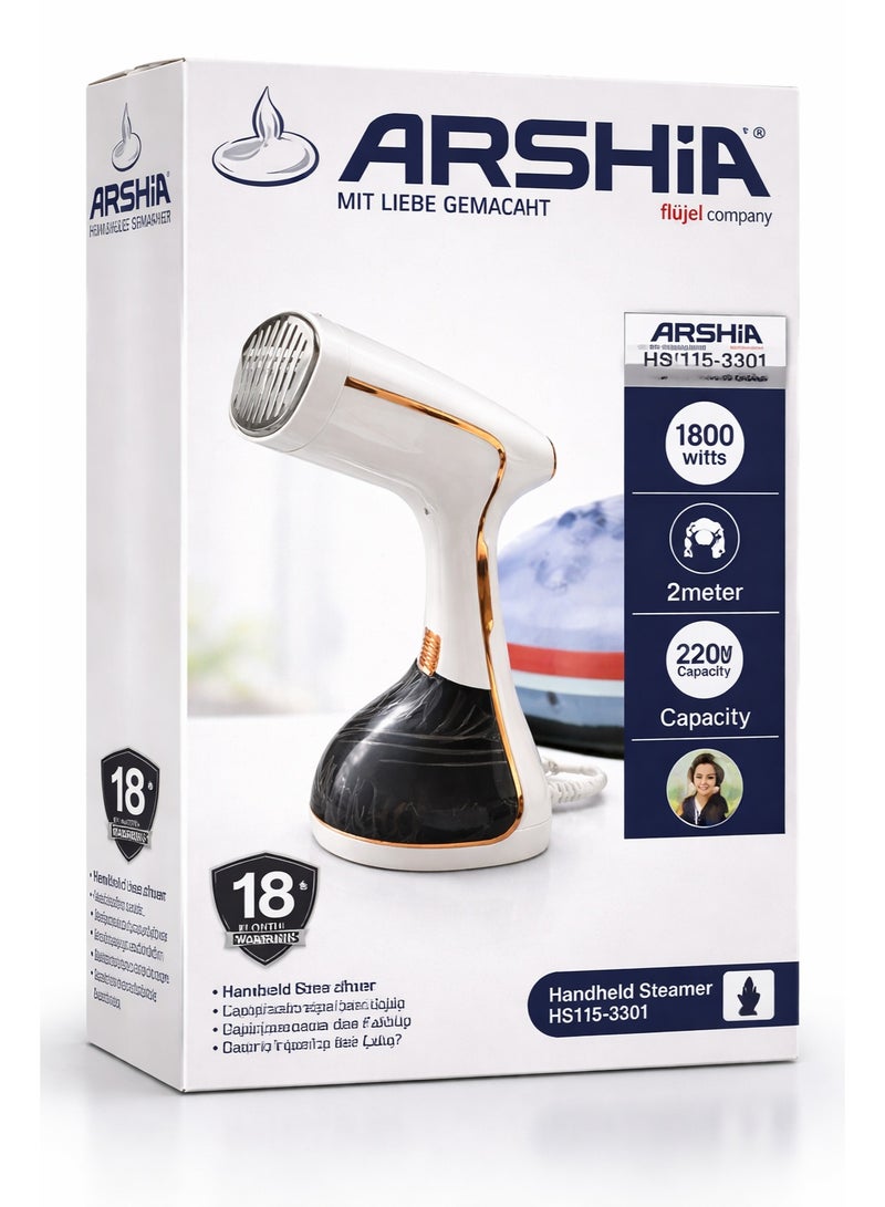 Arshia Handheld Garment Steamer 1800WATT - 220ML - Image 3