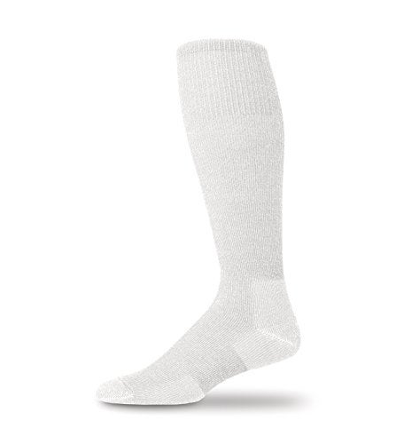Thorlos Unisex Adult Twl Cushion Western Dress Otc Liner Socks, White, Large US - Image 1