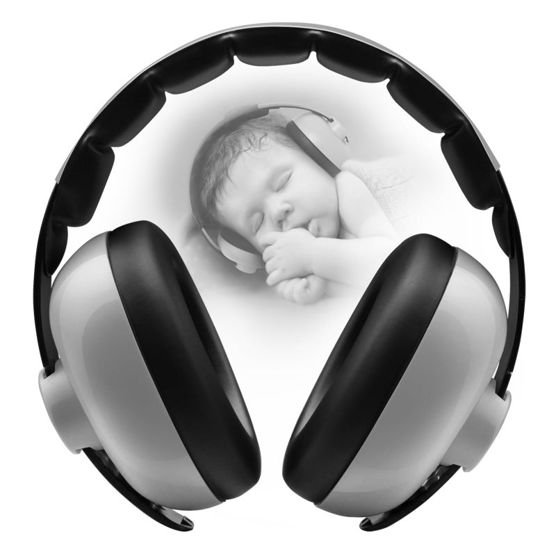 BBTKCARE Baby Ear Protection Noise Cancelling Headphones for Babies for 3 Months to 3 Years - Grey - Image 1