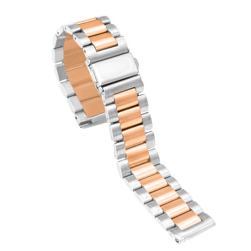 For Samsung Huawei Gt4 Stainless Steel Three Bead Watch Band Apple Watch 9 Apple Three Bead Watch Band - Image 1