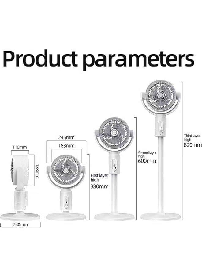 JCB CHIC Air Circulating Fan Oscillating Pedestal Fan 5 -Gear Adjustment Floor-standing fan,Adjustable Height with Remote, Quiet BLDC Electric Motor, Ideal for Any Room(F1) - Image 4