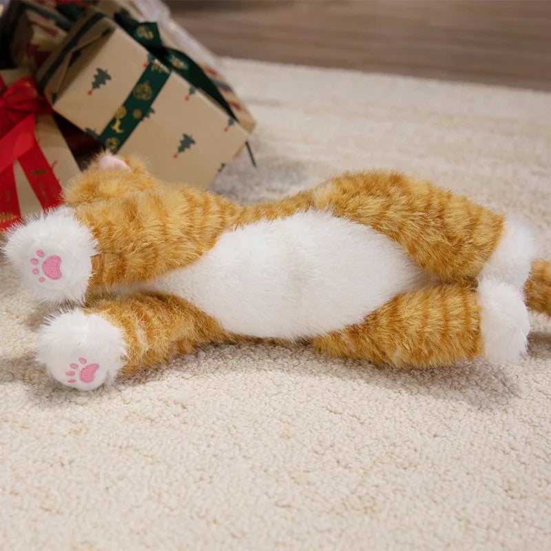Y&D Realistic Cat Stuffed Animal Toy – Soft Plush Farm Cat for Kids, Lifelike Design, Cuddly & Huggable Plush Pet for Bedtime Comfort - Image 2