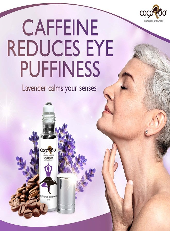 cocoroo Caffeinated Eye Serum, Nutrient-Dense, 100% Pure, Natural & Vegan (Lavender) - Image 2