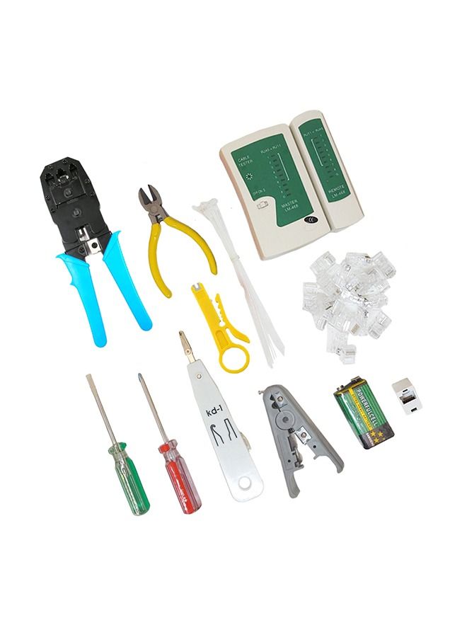 A kit consisting of 38 integrated pieces for easy connection of networks, internet cables  / TBC500  - Image 1